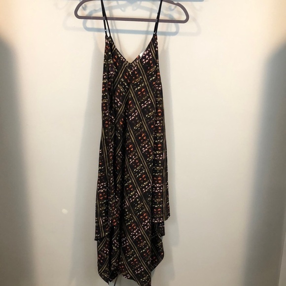 Anthropologie HD in Paris Estrella Geometric Silk Handkerchief Dress Size M/L - Picture 2 of 7